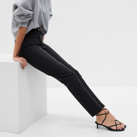 Gap High Rise Jeans Black - size 30 - Picture 3 of 5